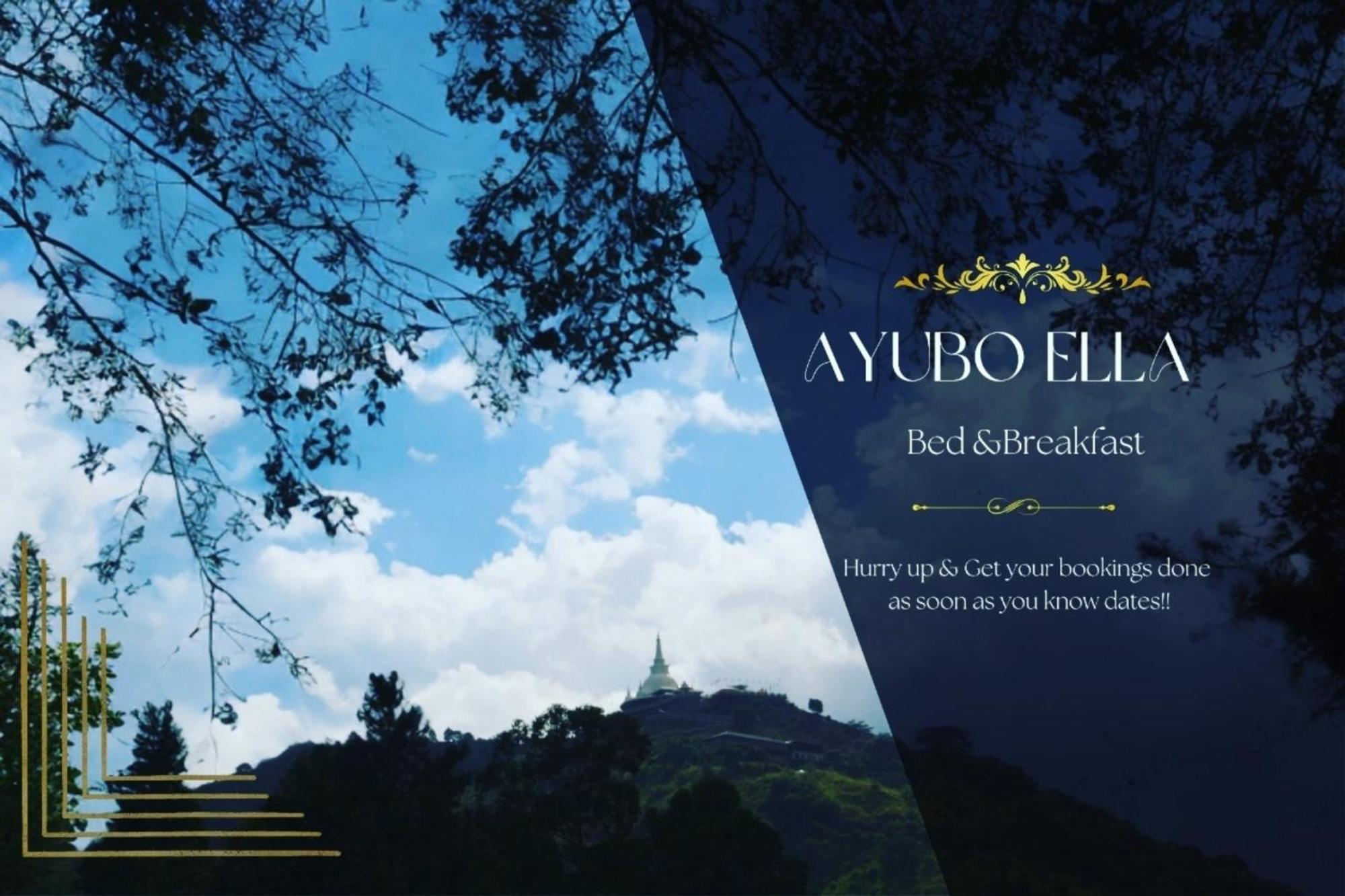 Ayubo Ella - Bed & Breakfast Ngoại thất bức ảnh